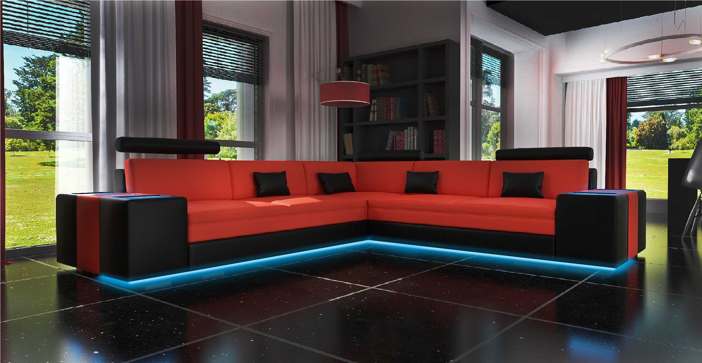 Corner Upholstered Fabric Textile Leather Sofa Set Couches Sofas Sofa Couch