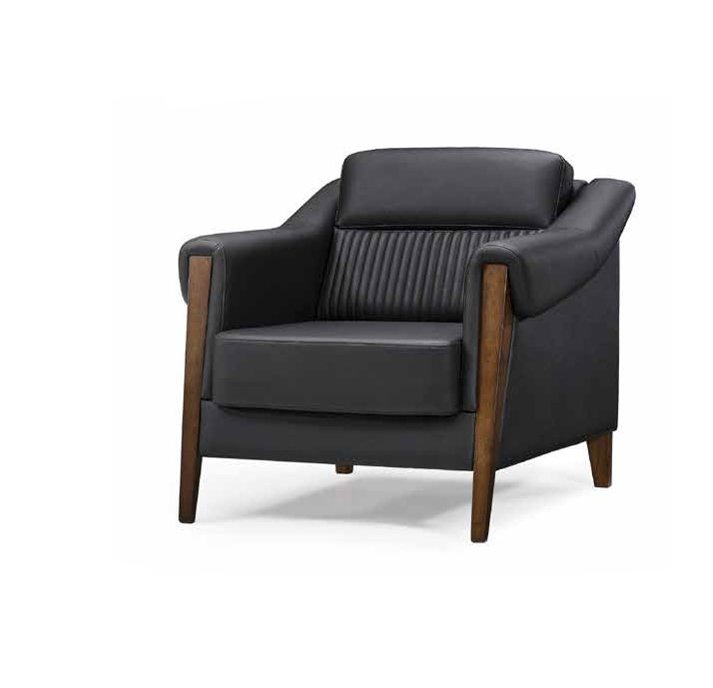 Luxury Armchair Upholstered Relax Living Room Furniture Modern Design Black