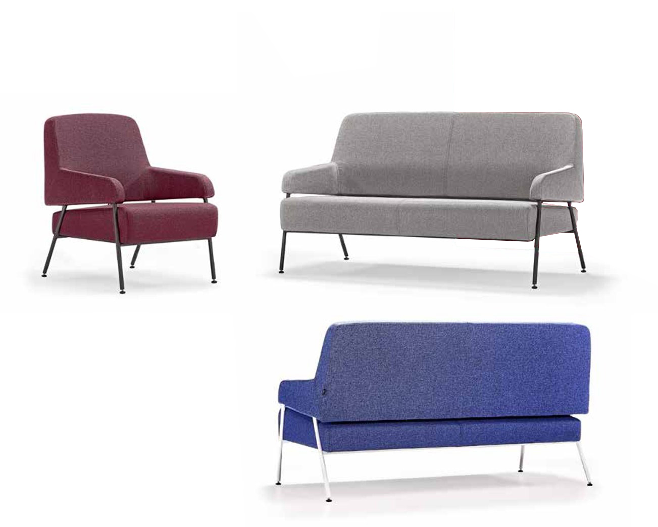 Leather sofas with armchair 2+2+1 set modern design upholstered sofa multicolored