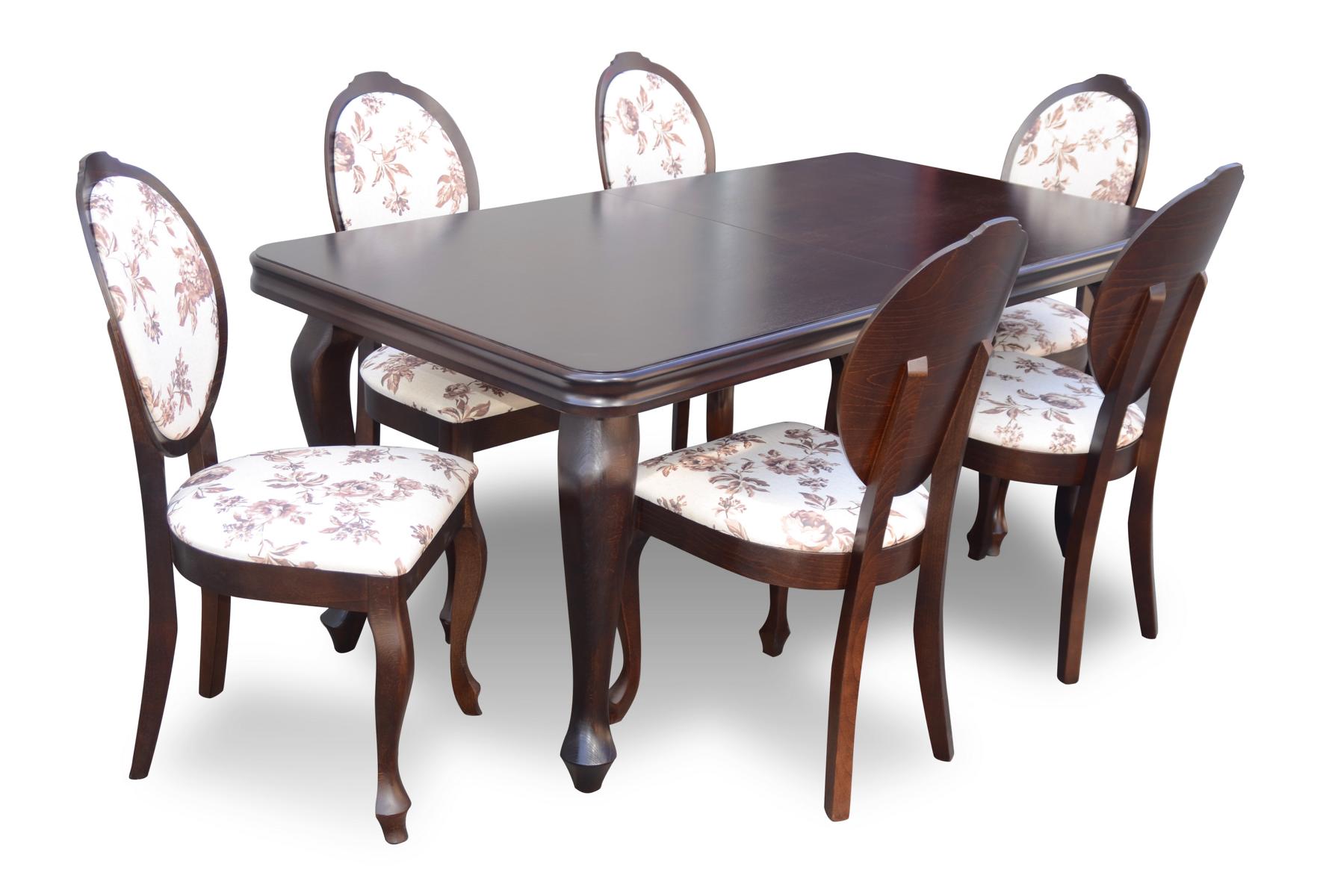 Armchair Dining Table Wooden Dining Room Set + 6x Chair Set 7-piece New