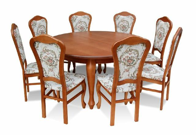 Dining table & 8x chairs dining room set classic table chair tables Z16