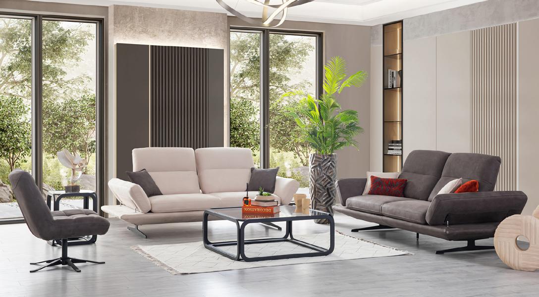 Sofa set 3+3+1 seating living landscape sofa couch upholstery set fabric sofas