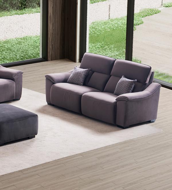 Three-seater sofa 3-seater fabric sofas modern design living room gray couches
