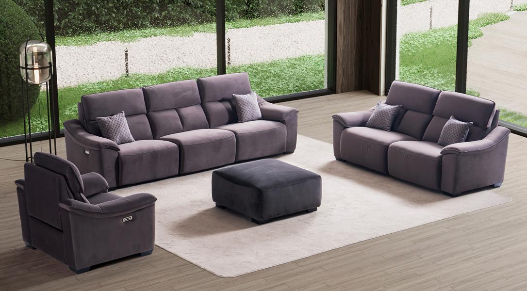 Living room sofa set 3+2+1 seat sofa armchair group set 3pcs gray furniture new