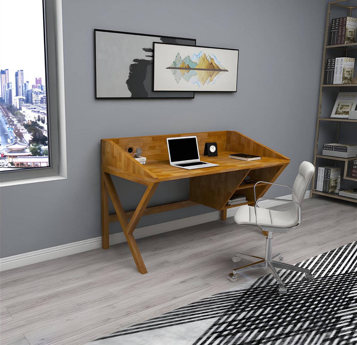 Modern desk designer office furniture luxurious wooden tables noble furniture