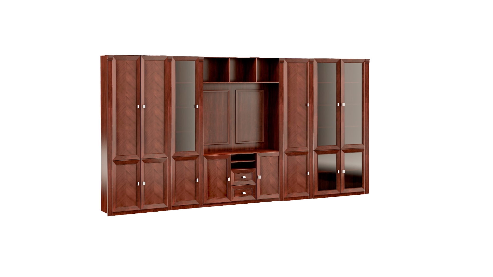 Noble brown office cabinet work cabinets luxurious wooden shelves furniture