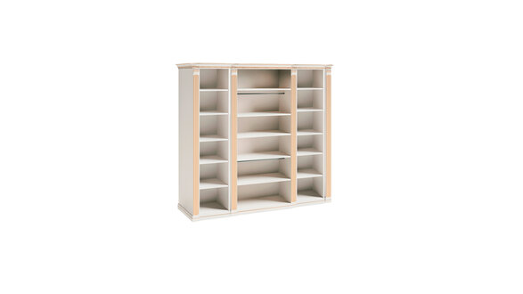 White Stylish Cabinet Designer Wooden Bedroom Luxury Furniture Shelves
