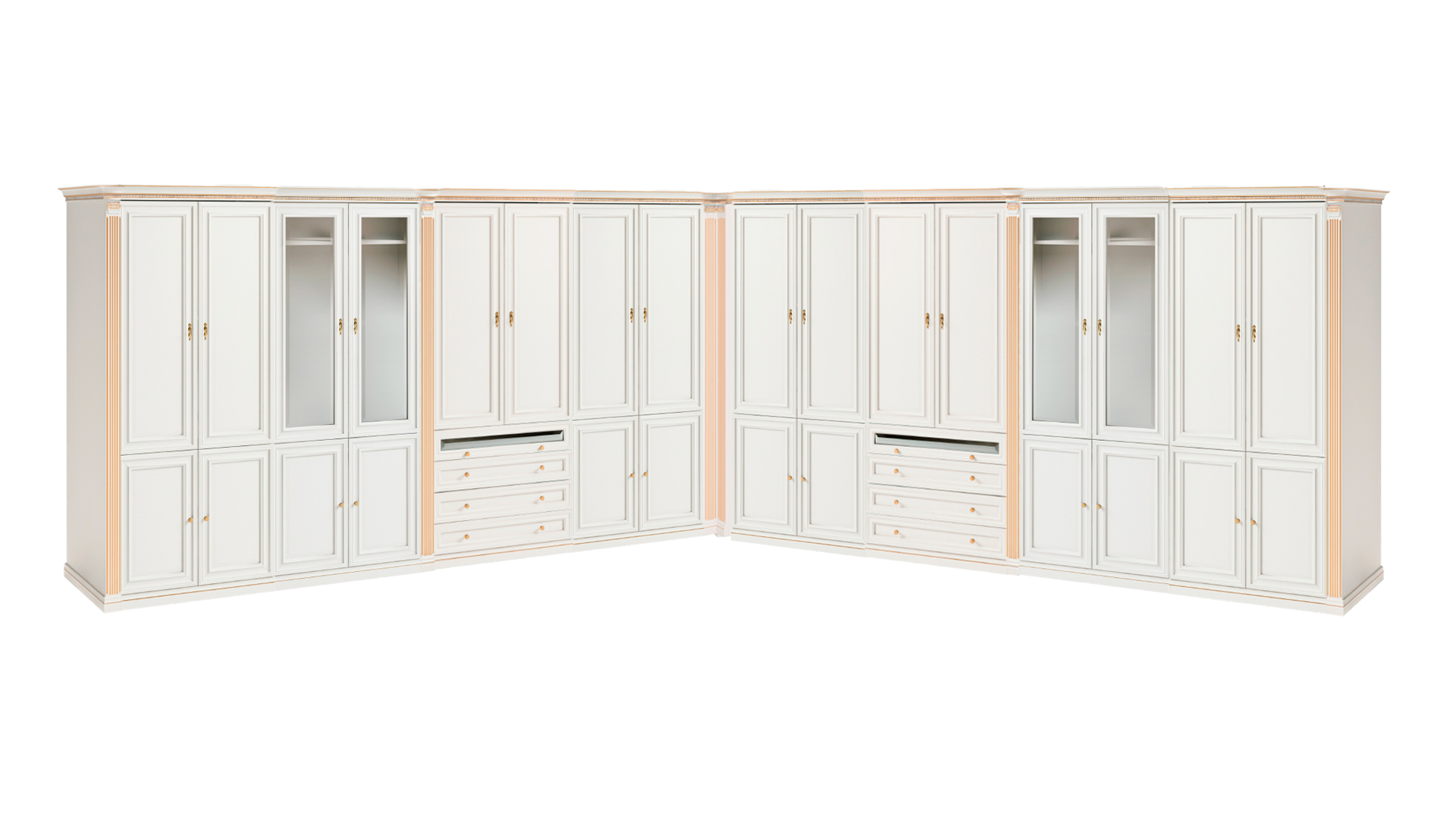 Modern bedroom wardrobe wooden furniture designer walk-in closet