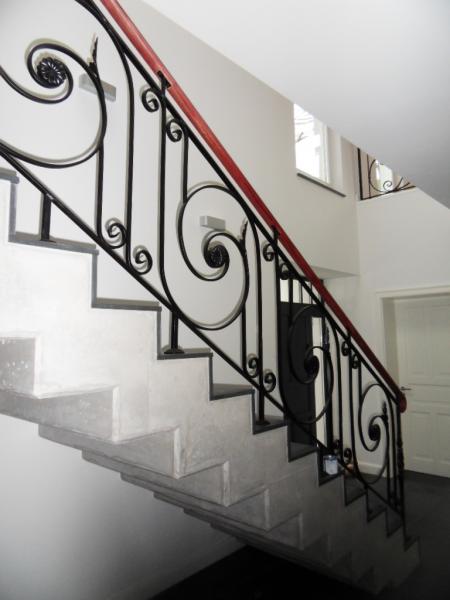 Balcony railings fence handmade custom-made wrought iron stairs balconies 173