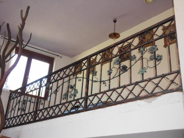 Stair railing handrail Echen wood metal custom-made railing model #171