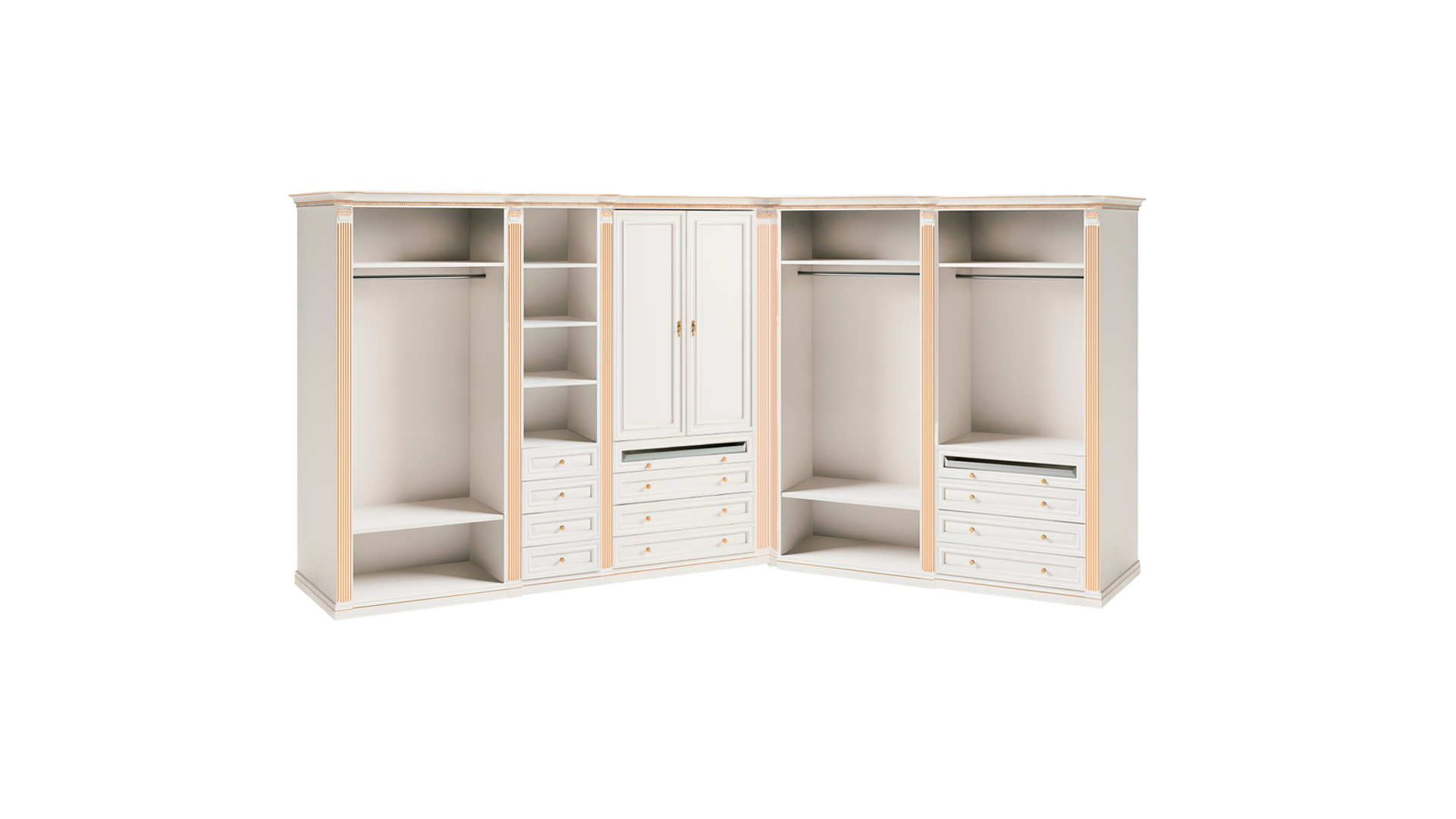 White wardrobe stylish corner wardrobes solid wood furniture