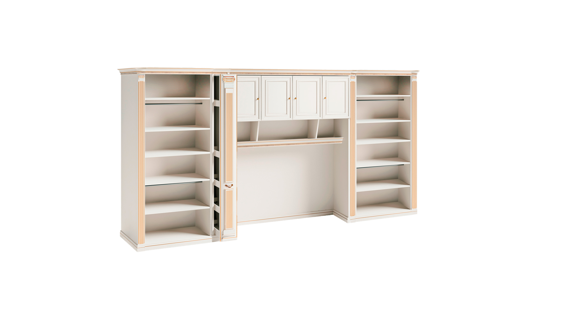 Exclusive white wardrobe bedroom wooden panel furniture cabinets