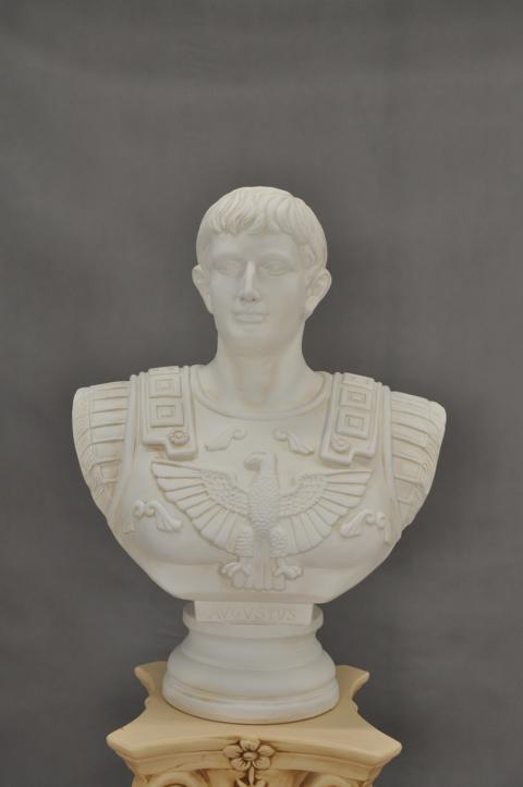 Design Bust Emperor Augustus Figure Statue Figures Sculptures Sculpture Decoration