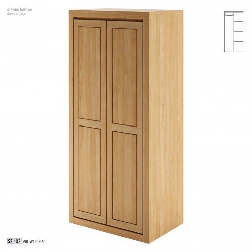 Wardrobe oak cabinet solid wood bedroom cabinet cabinets new