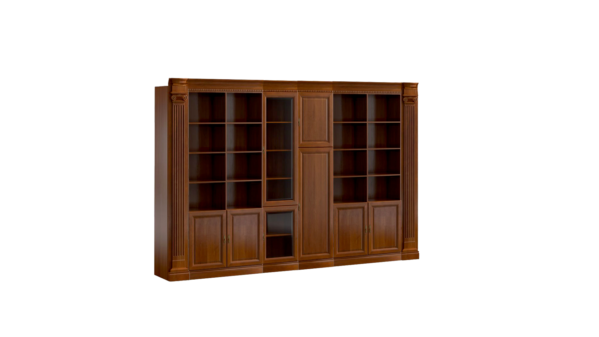 Classic office cabinet solid wood study furniture stylish cupboard