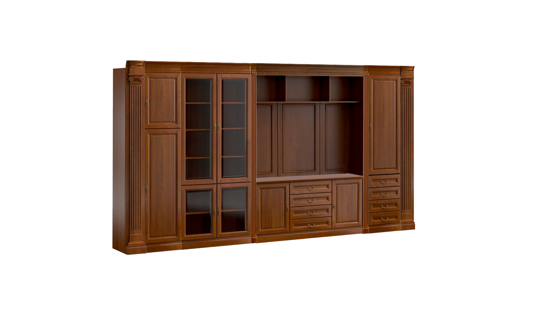 Stylish Brown Office Cabinet Designer Corner Cabinets Wooden Furniture