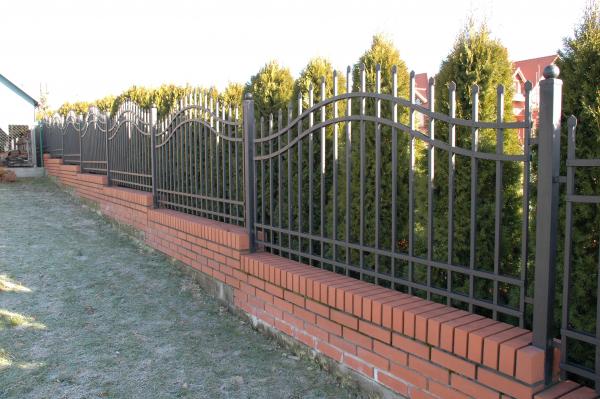 Outdoor garden property custom-made fence classic railing fence model 248