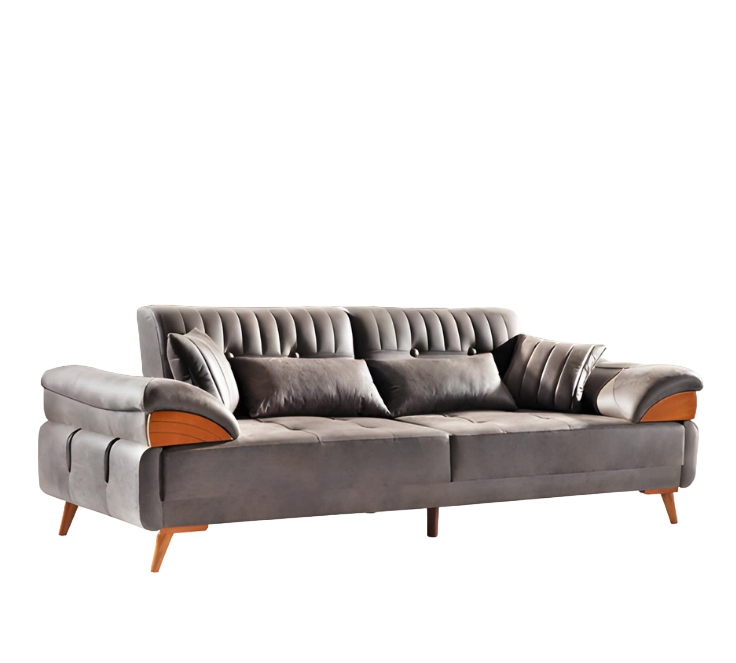 3-Seater Sofa Leather Sofa Couch Living Landscape Set Modern Design Seat