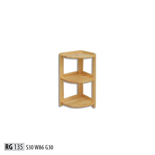 Corner Shelf Solid Wood Shelves Storage Cabinet Solid Furniture 30x30x86cm New