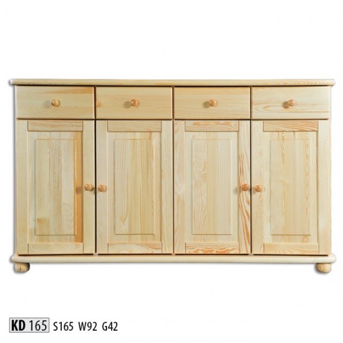 Sideboard 165cm Chest of Drawers Wooden Cabinet Furniture Dressers Solid Wood