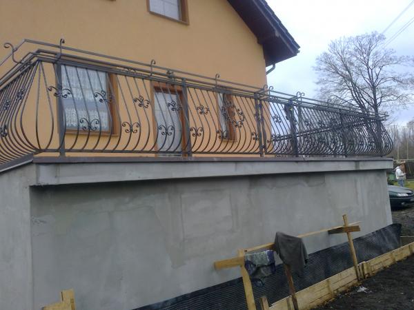 Classic steel stairs wrought iron stairs balcony railings custom fabrication 145