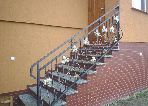 Classic steel stairs wrought iron stair balcony railing custom manufacturing 137