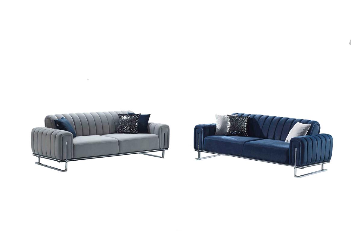 Sofa 3-seater relaxation set living room 2-piece lounge set complete sofa couch