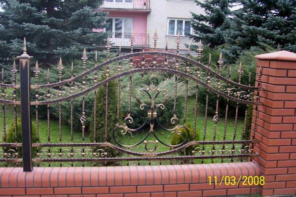 Outdoor garden property railing fence classic wrought iron fence model 196