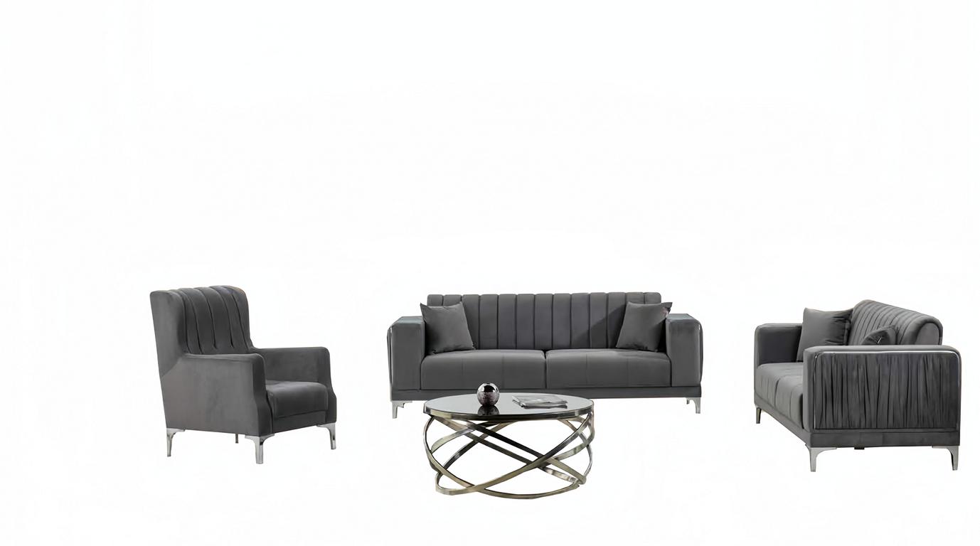 Sofa 3-seater living room set couch complete sofa lounge set relaxation set