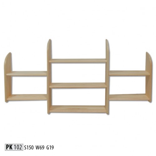 Wall shelf wooden pine solid 150x69cm solid wood wall shelf flower shelf hanging shelf