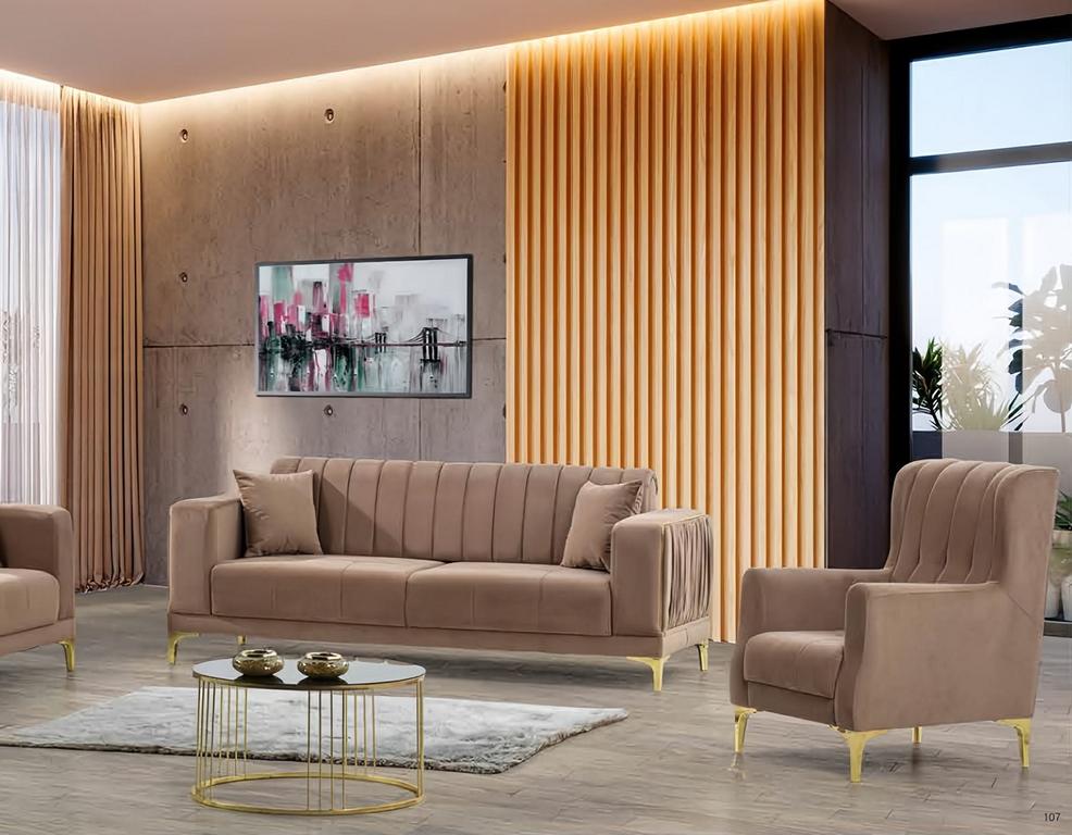 3-Seater Sofa Living Room Set Relaxation Sofa Complete Sofa Lounge Set