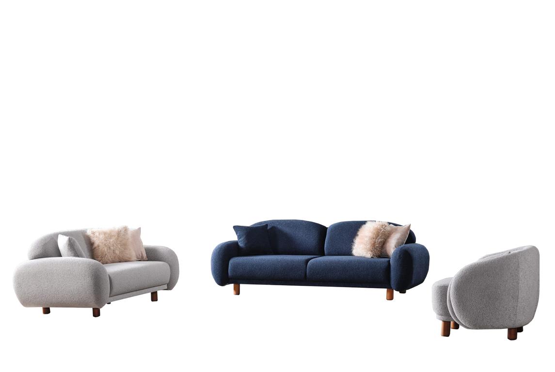 Sofa 3-seater couch seating group armchair sofa set living room furniture 3-piece set