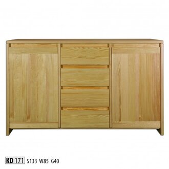 Massive sideboard furniture, solid wood, lowboard, new sideboard cabinet.