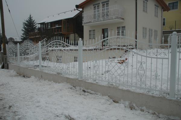 Outdoor garden baroque rococo fence classic railing fence wrought iron 1 linear meter 206