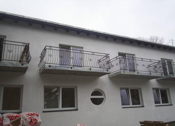 Wrought iron fence railing balcony fall protection stairs balconies handmade M151