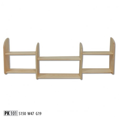 Bookshelf 150 * 19 * 47 cm solid wood solid pine office shelf shelf real wood