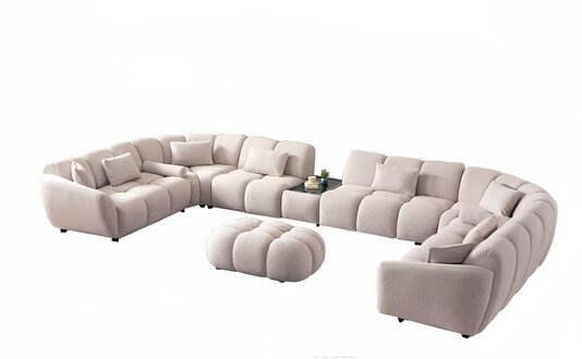 Corner sofa U-shape living landscape couch corner set sofa upholstery set