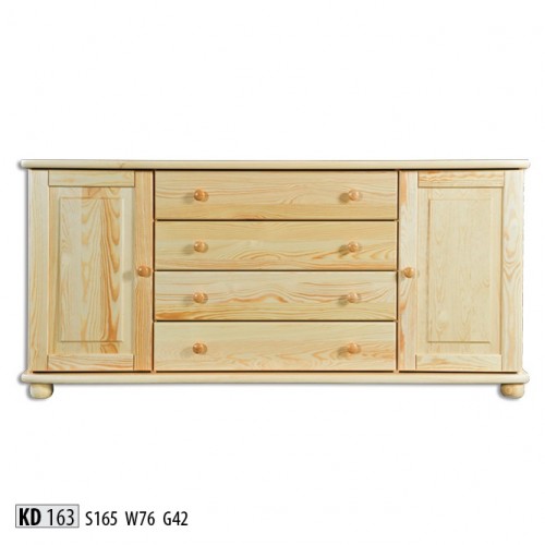 Massive sideboard cabinet furniture chests of drawers solid wood lowboard new