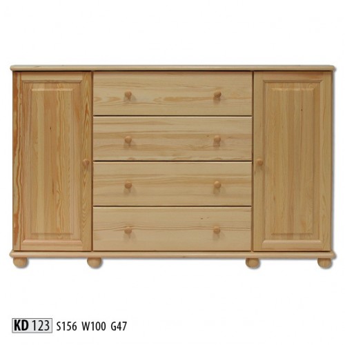 Massive dresser sideboard cabinet furniture chests of drawers solid wood lowboard new