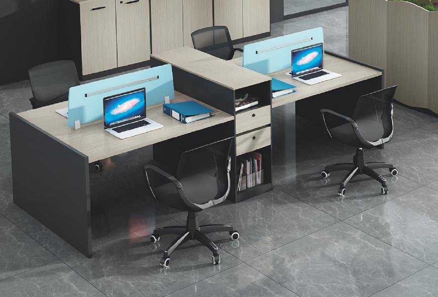 Desk Co-working table Team office table Shared desk for 4 people