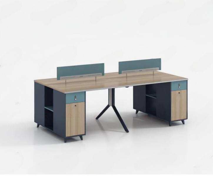 Desk team office table co-working community desk for 4 people