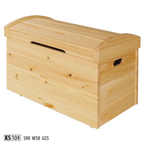 Decor box solid wood furniture handcrafted chest real wood 90x55cm