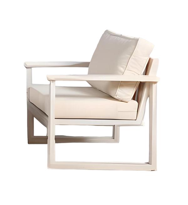 Garden chair armchair garden stool with cushion padded water-resistant