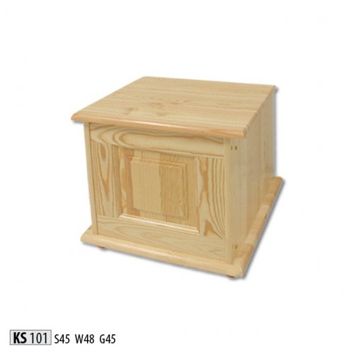 Decorative Box Solid Wood Furniture Handmade Wooden Box Chest Real Wood 45x45cm