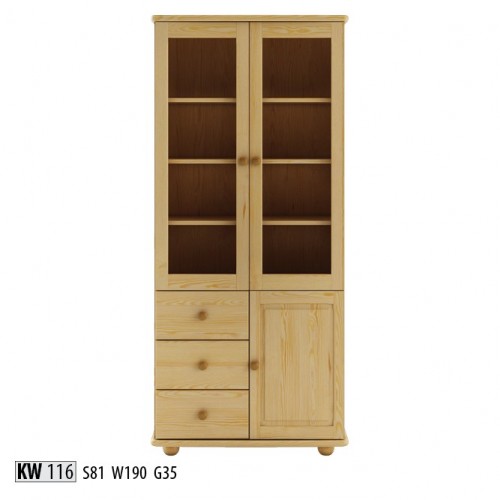 Display cabinet living room furniture sideboard wood showcases glass cabinet solid wood