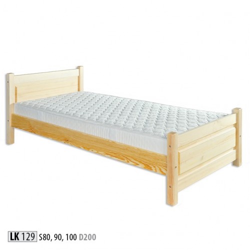 Solid wood bed, real wood, solid wood bed 100x200, single bed, senior bed, handmade.