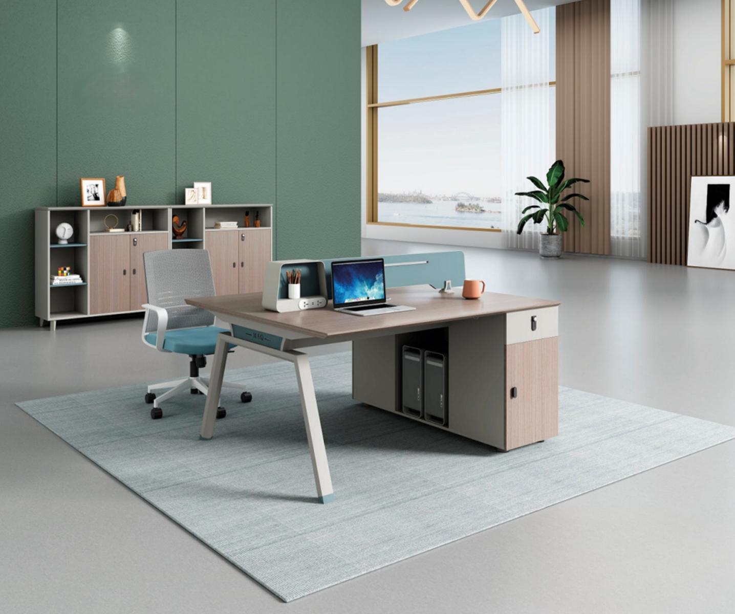 Office desk team workspace workstation co-working table island desk system