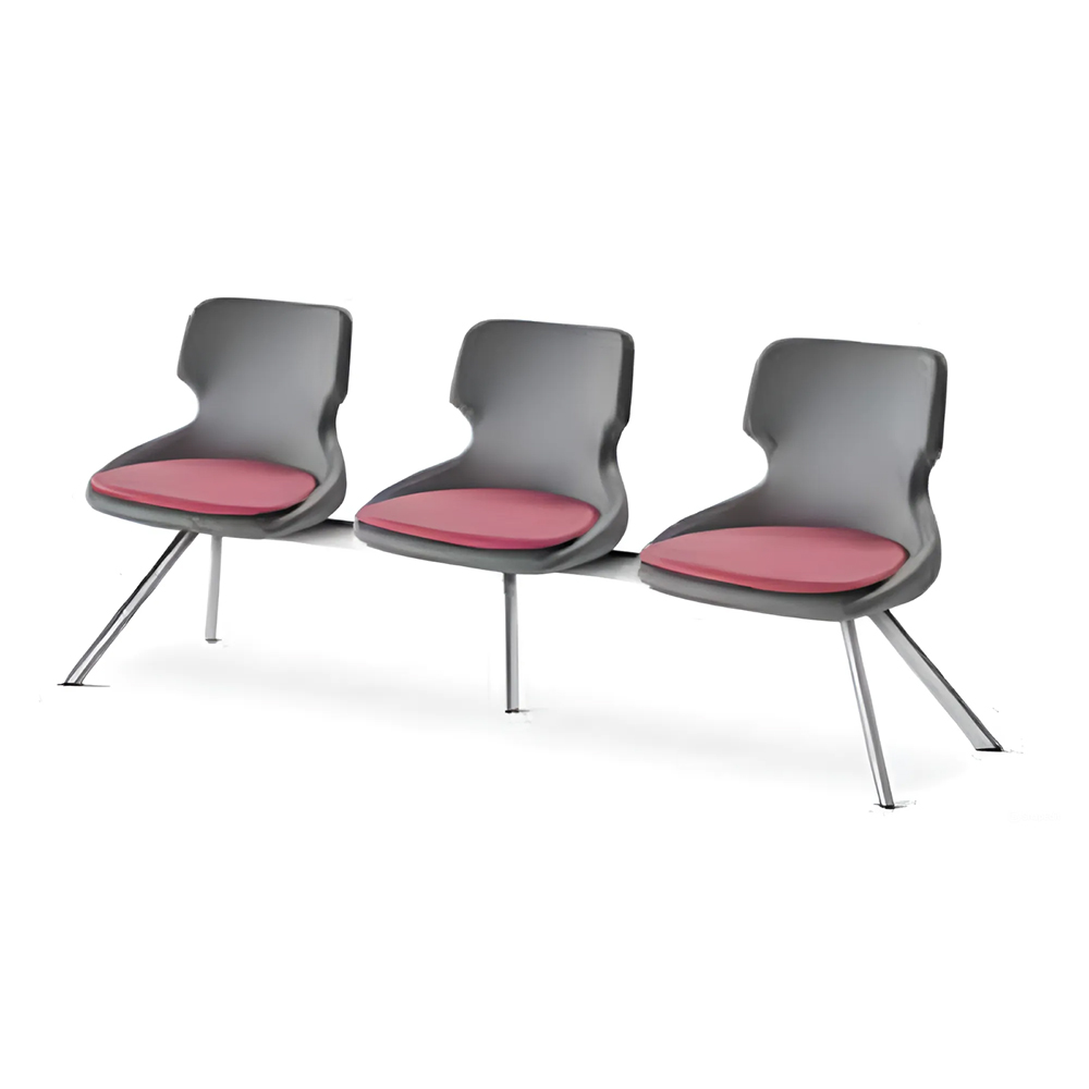 Office furniture office chairs study black burgundy 3-seater modern