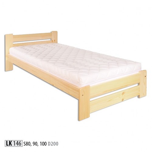 Bed Solid Wood Bedroom Beds 100x200cm Single Bed Solid Furniture