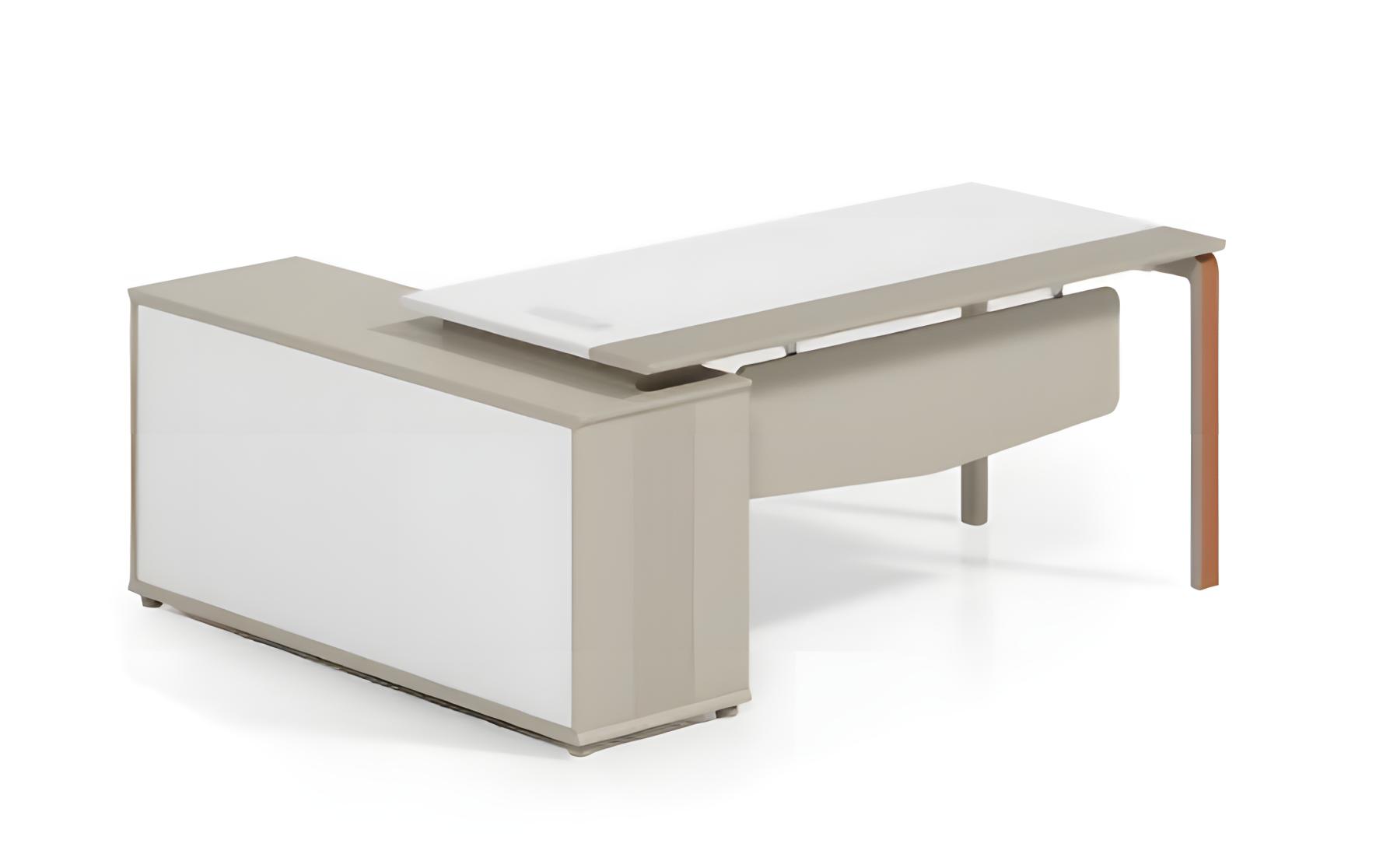 Exclusive corner desk luxury wooden office desk designer table white tables